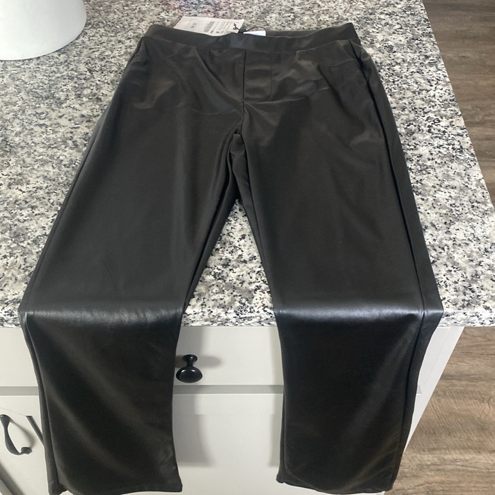 NWT ZARA faux leather leggings